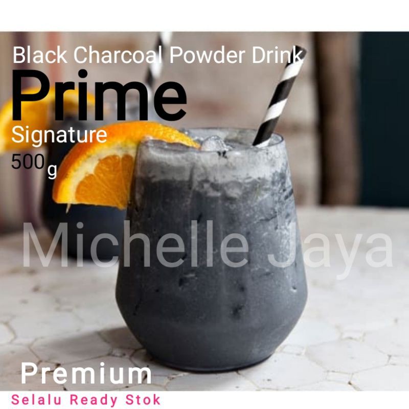 

Black Charcoal Late Premium Powder Drink 500gram / Serbuk Plain