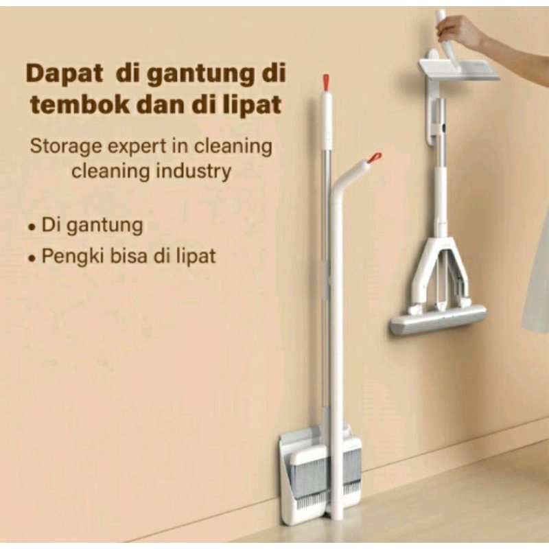 Deerma QJ100 3-in-1 Sweep and Mop Cleaning Kit Sapu Pel