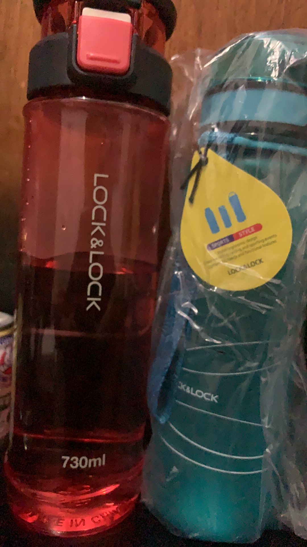 Lock&lock Exclusive One Touch Handle Bottle 730ml Hlc955red - Hlc955black -botol Minum - Botol Lucu