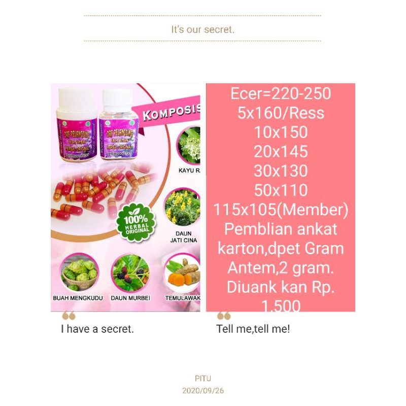 drf pelangsing herbal