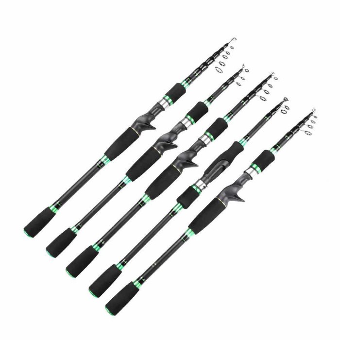 Joran Alat Pancing Laut Carbon Casting Rod Telescopic Portabel SHENYUE - Hijau 1.8m