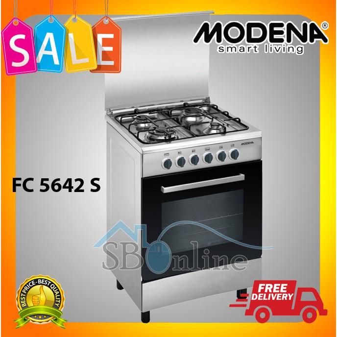 Freestanding Cook Top Oven MODENA CARRARA - FC 5642 S 4 Burners