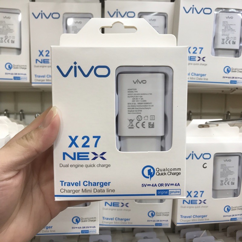 CHARGER VIVO ORIGINAL 100% DUAL ENGINE FAST CHARGING QUALCOMM QC 3.0 BAGUS