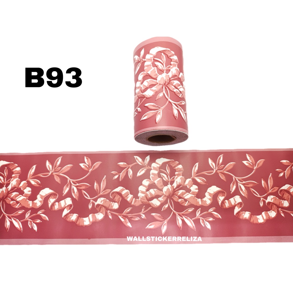 RELIZA Wall Border MERAH 10CM X 10METER Wallborder B93