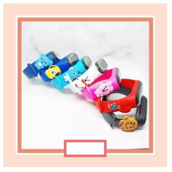 JAM TANGAN LED BTS BT21 ~ JAM TANGAN LUCU KARAKTER BTS BT21 BEST SALER