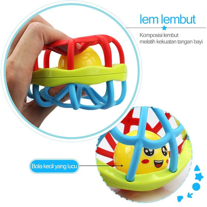 Teether bayi/Minan kerincingan bayi/Gigitan bayi teether/Teether rattle stick (B73-74)