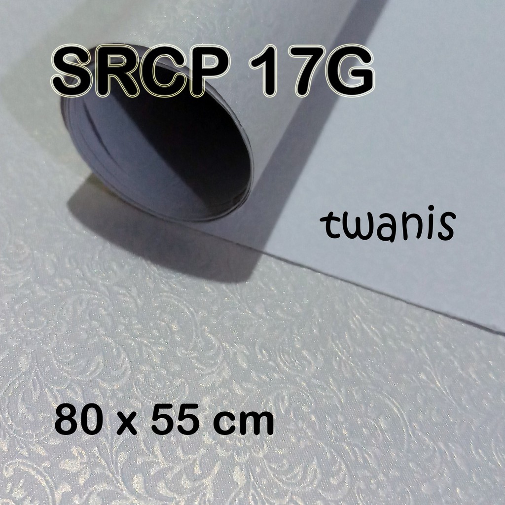 

ECERAN KERTAS EMBOS KEMASAN BUNGKUS HAMPERS EKSKLUSIF WARNA PUTIH KODE SRCP 17G KHUSUS JOGJA