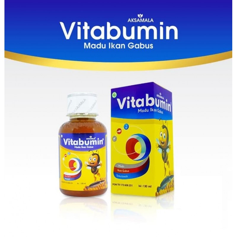 Vitabumin Madu Ikan Gabus Madu Albumin Anak - 130ml