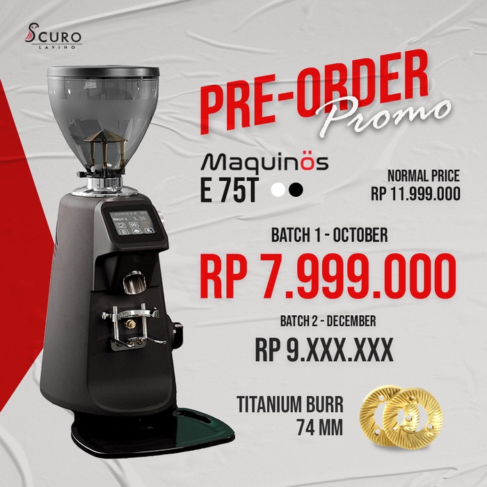 Maquinos Grinder E75T ( Titanium Blade)