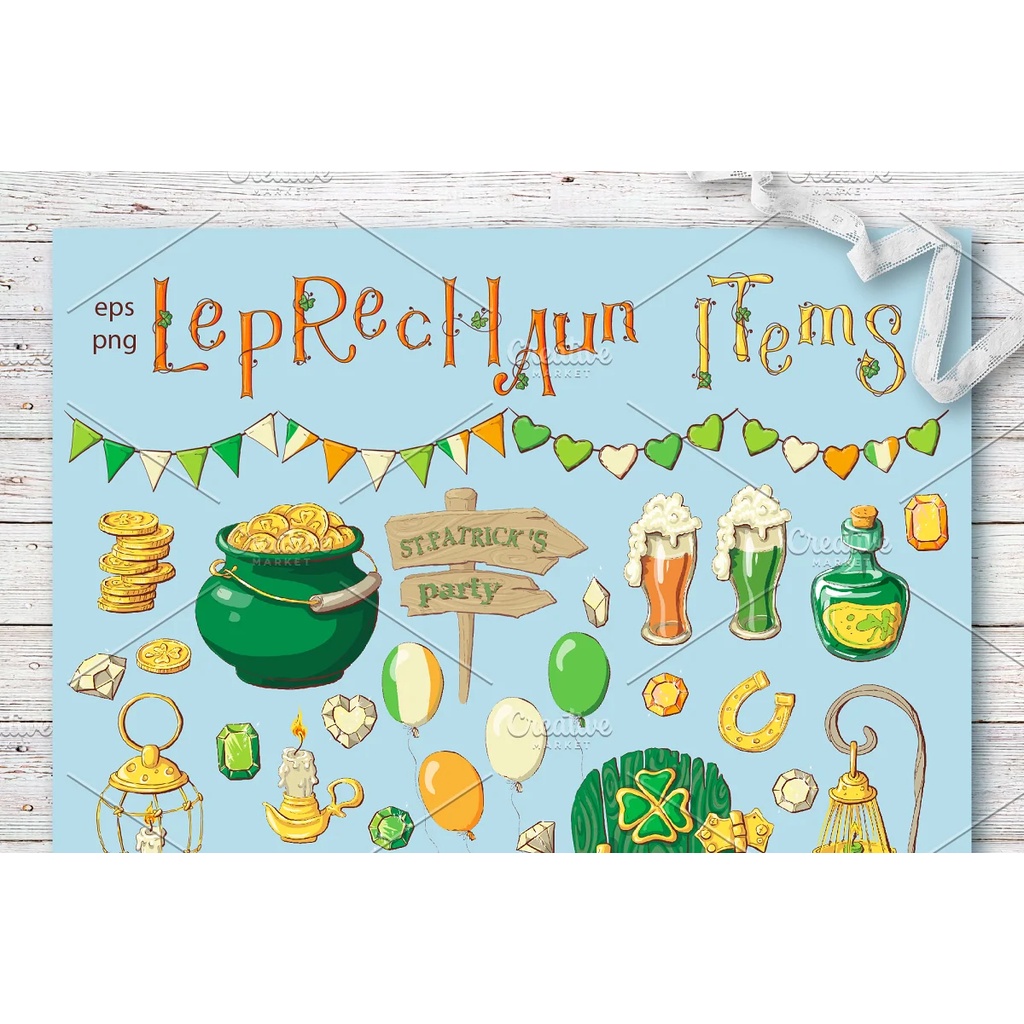 Leprechaun St. Patricks Day Set