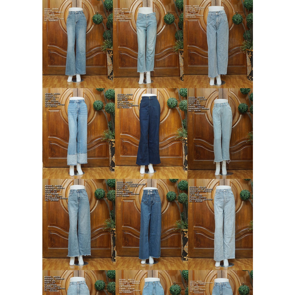 CELANA JEANS WANITA PRELOVED/SECOND LAPAK 2