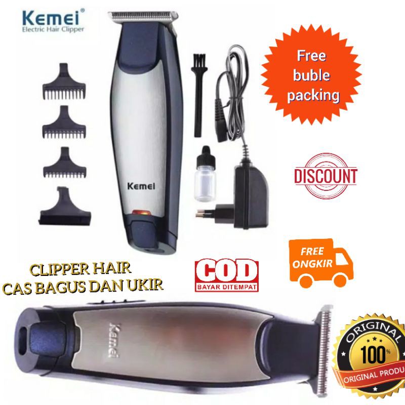 Alat Mesin Cukur Rambut pria dewasa dan anak kliper murah terbaik Hair Clipper Kemei KM-5021 CAS