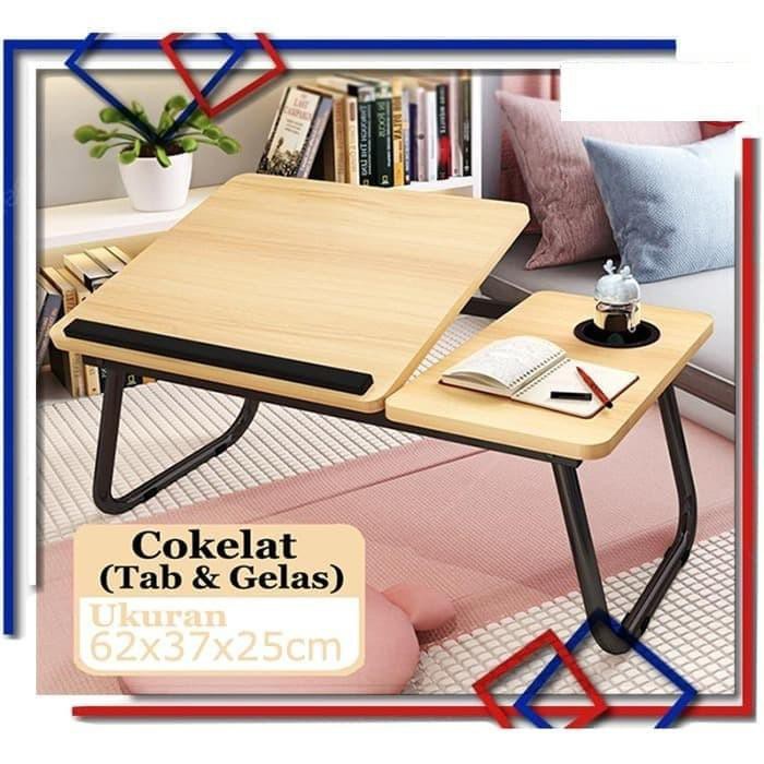 Murah Meja Lipat Laptop /Meja laptop lipat/Oxy Folding Table KLS-808 - Hitam Penawaran Menarik