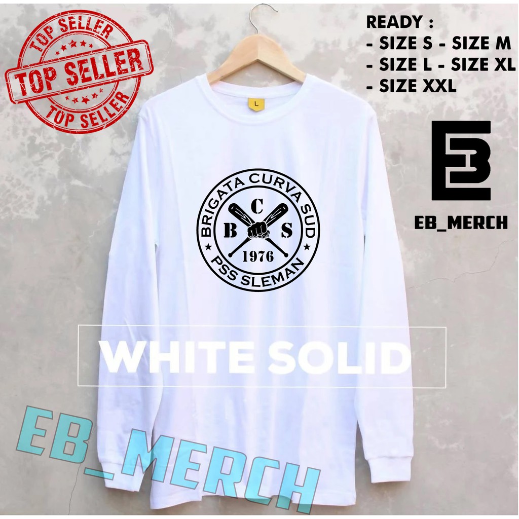 Import Quality MURAH BAJU KAOS LENGAN PANJANG  BRIGATA CURVA SUD-PSS SLEMAN  Keren EB_MERCH