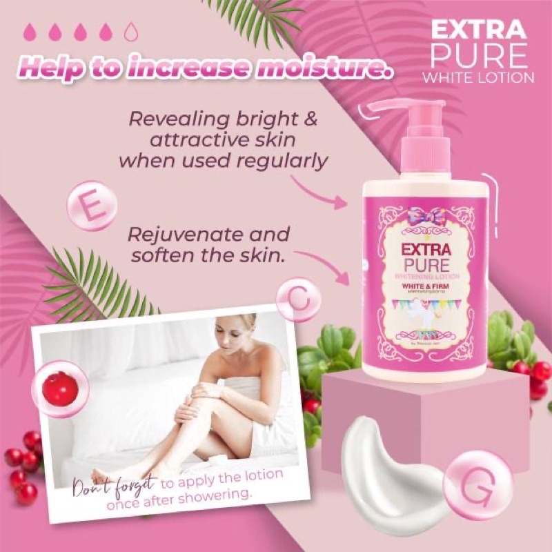 EXTRA PURE GLUTA WHITE Body Lotion SPF100 PA++ / Body &amp; Face Soap 80gr Sabun Batang (Precious Skin Whitening Handbody / Bodylotion / Lotion / Pemutih Badan 300ml