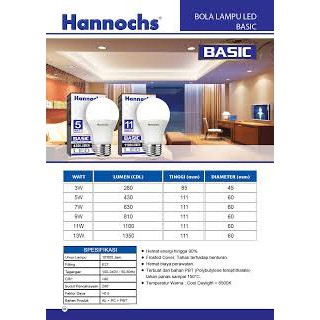 Lampu LED Murah Hannochs Basic LED Bulb 5W