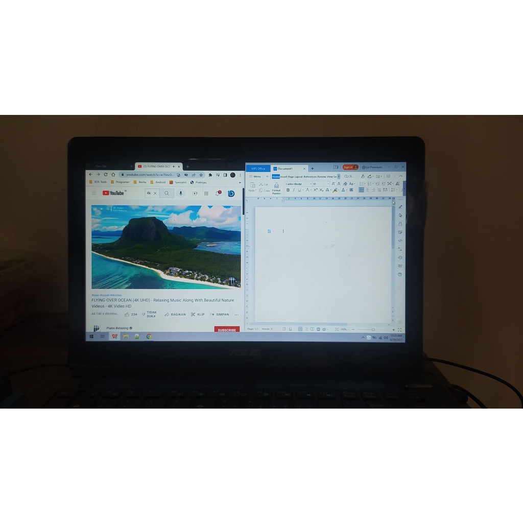 Asus A42f Murah Core i3/Sdd 128/hdd320/Ram 5gb Bonus Fan Cooler