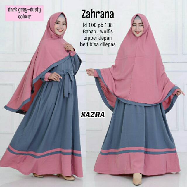 GAMIS_DRESS SYAR'I ZAHRANA ORI BY SAZRA
