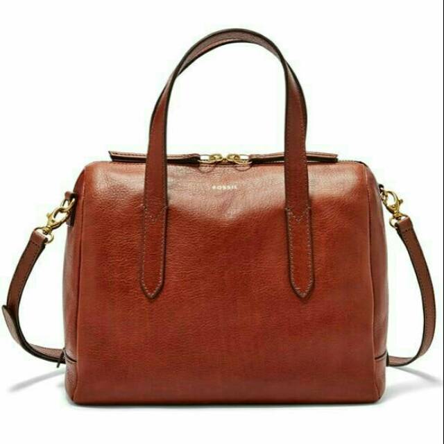 FOSSIL SYDNEY SATCHEL MEDIUM BROWN