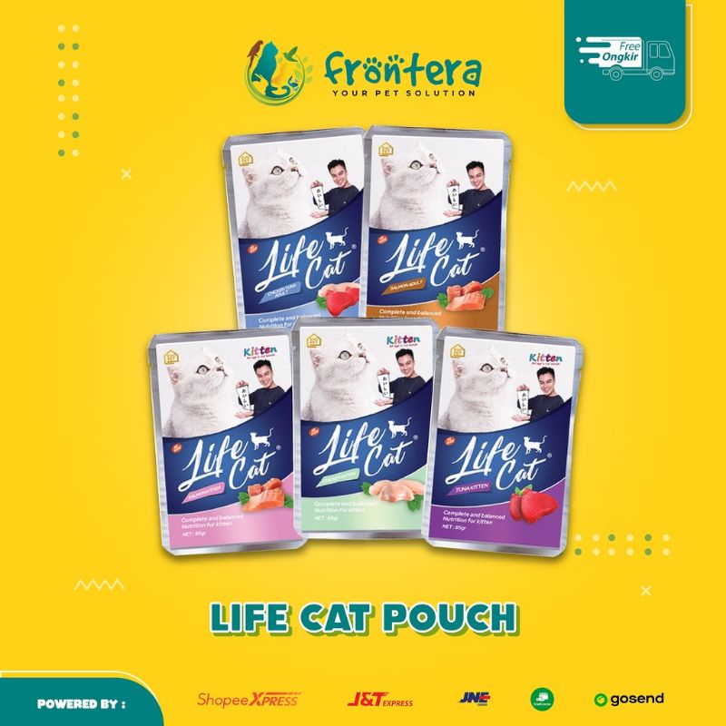 Makanan Kucing Life Cat Pouch Adult & Kitten