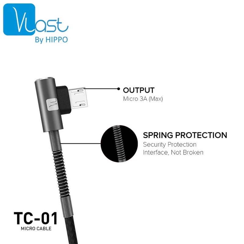 Kabel Data Hippo Vlast TC-01 MicroUSB 100m