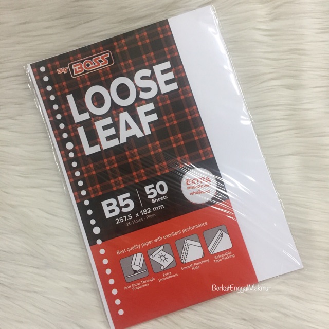 

ISI BINDER LOOSE LEAF POLOS B5 50 LEMBAR