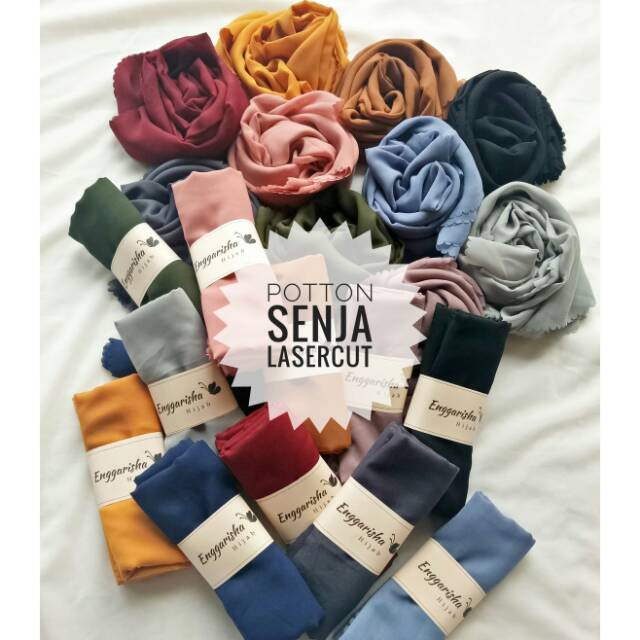 Segiempat potton lasercut/jilbab lasercut/segiempat lasercut/hijab lasercut/bellasquare/poton square
