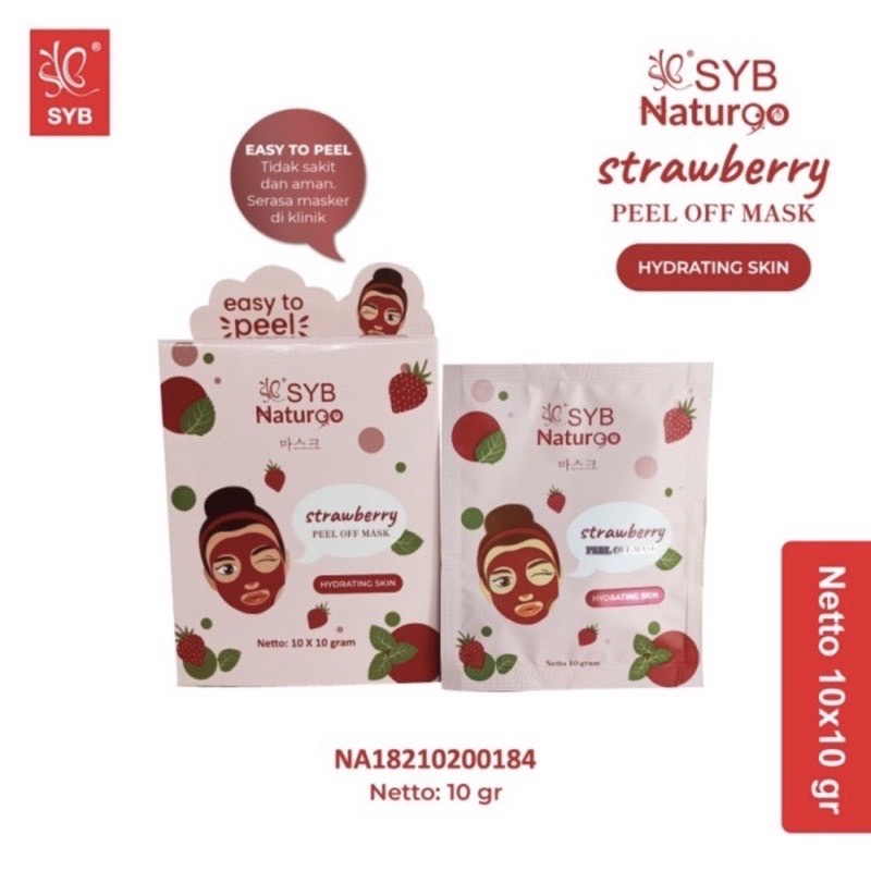 SYB Naturgo Peel Off Mask NEW (Sachet)