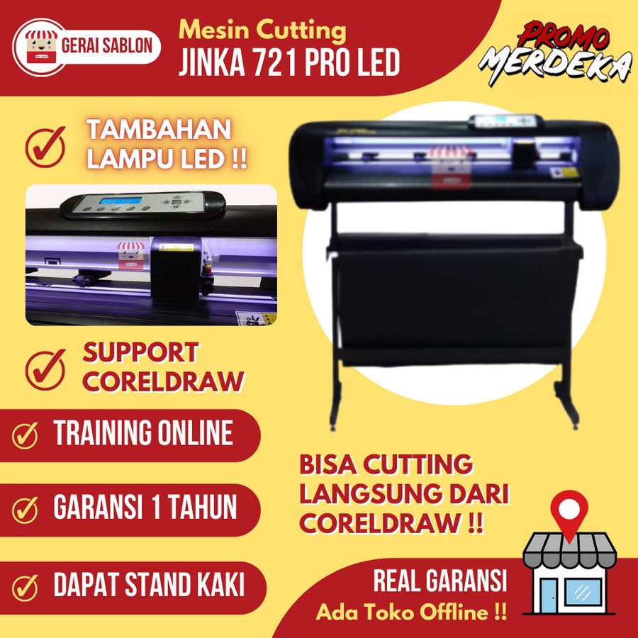 MESIN CUTTING STICKER 721 PRO LED | 721 PRO AC COREL DRAW