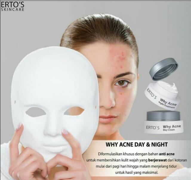 PAKET ERTO'S DAY &amp; NIGHT CREAM + FACIAL WASH