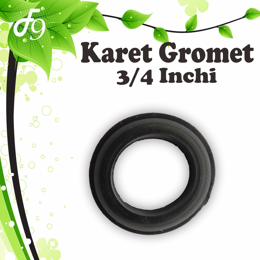 Grommet 3/4&quot; / Karet Sekat Gromet Hidroponik 25 mm