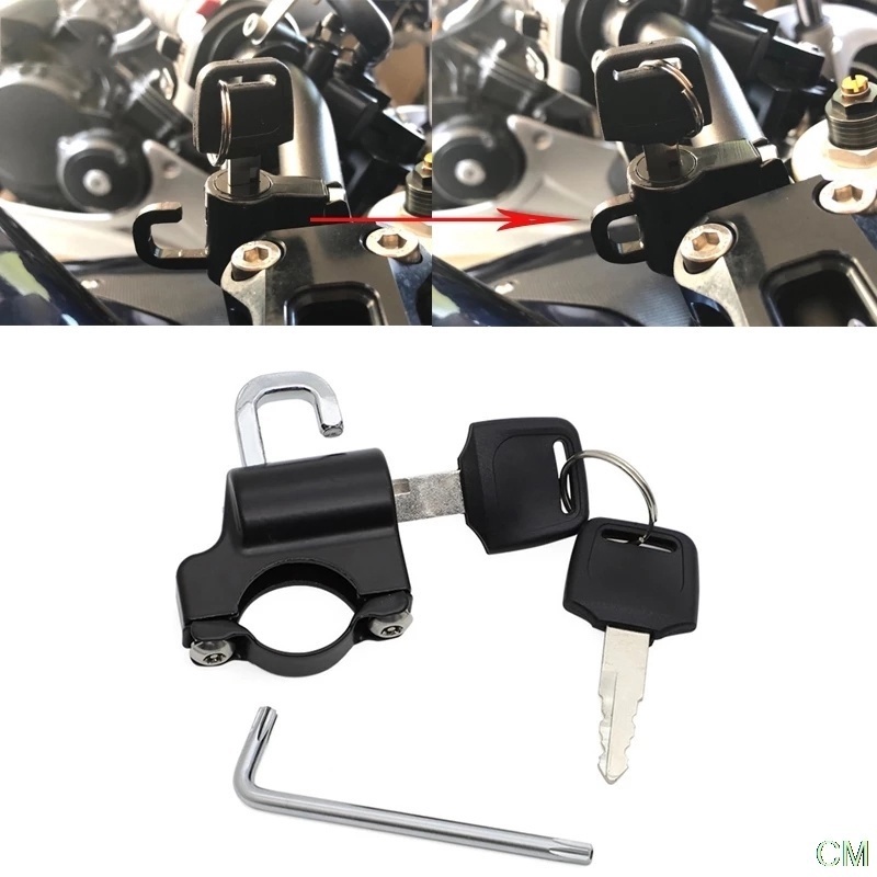 Kunci Pengaman Helm / Stang Sepeda / Motor Universal Anti Maling Bahan Aluminum Alloy