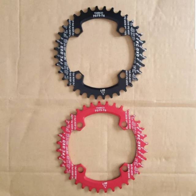 Chainring Oxo BCD 104 36T
Round