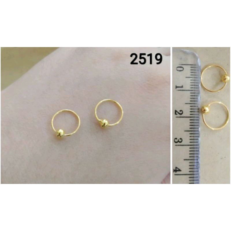 anting pentol ring bayi titanium