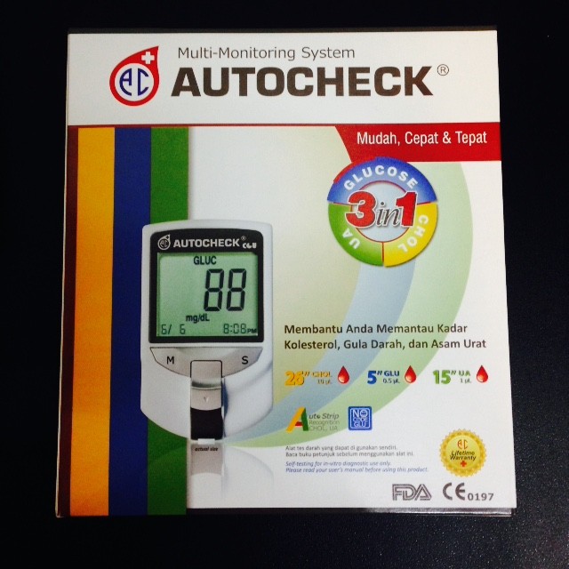 Autocheck alat cek kolestrol, gula darah & asam urat