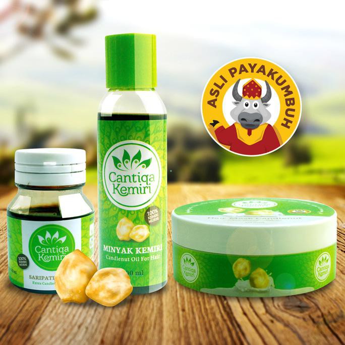 On Sale Paket Perawatan Rambut Alami Cantiqa Kemiri Hot