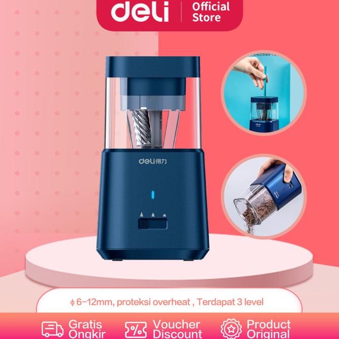 

[COD] Deli Electril Pencil Sharpener / Rautan Otomatis Dengan Baterai 71205 SALE Kode 1198
