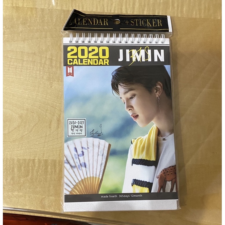 

CALENDER KALENDER + STICKER KOREA JIMIN BTS KPOP PARK JIMIN ASLI BARU BANGTAN SONYEONDAN
