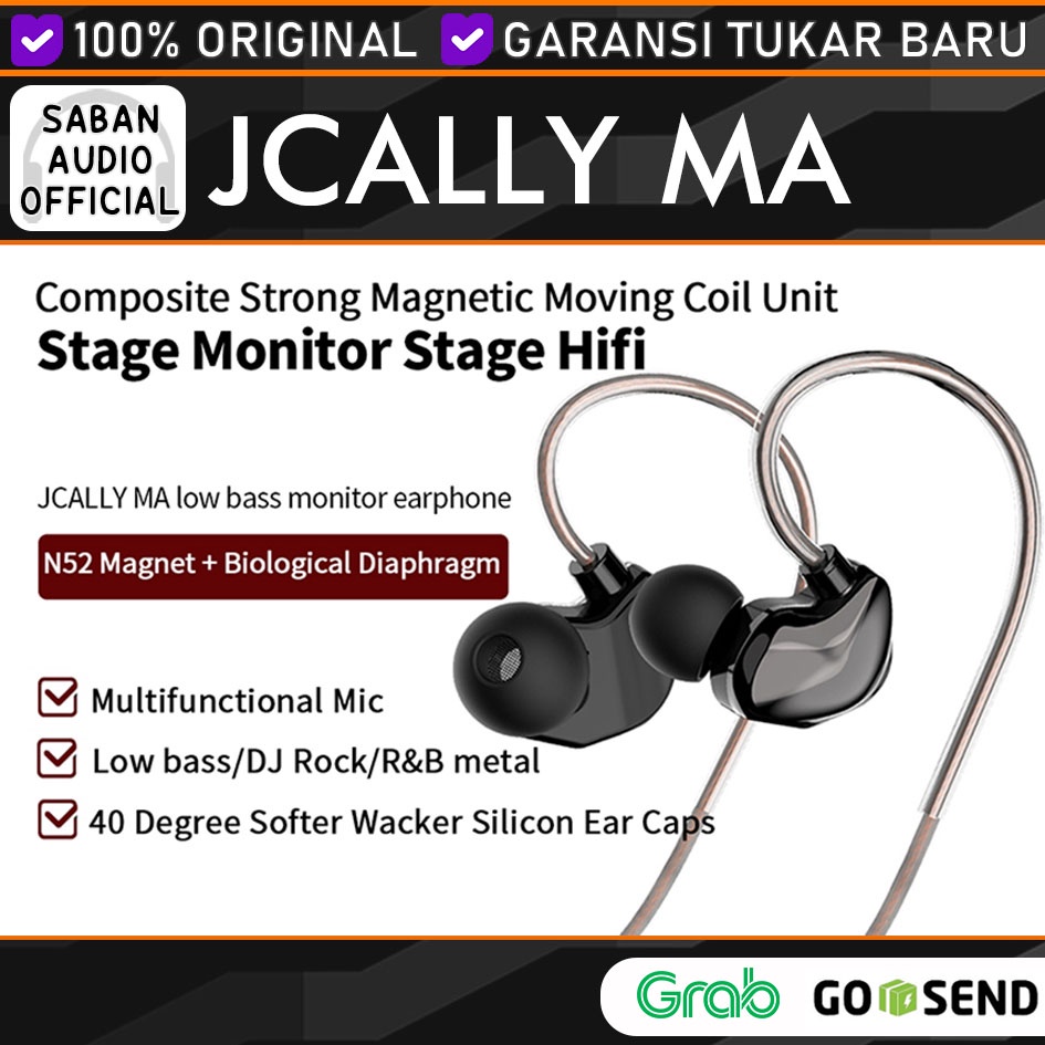 JCALLY MA Basshead Earphone with Microphone Headset Earphone Gaming Super Bass