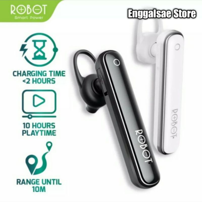Robot Talk10 Bluetooth Earphone Android iPhone Original - Garansi 1 Tahun