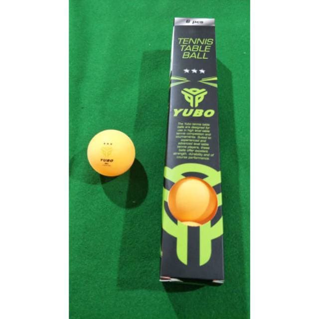 Original Yubo Bola Ping Pong Tenis Meja Tennis Table Ball Isi 6 Pcs