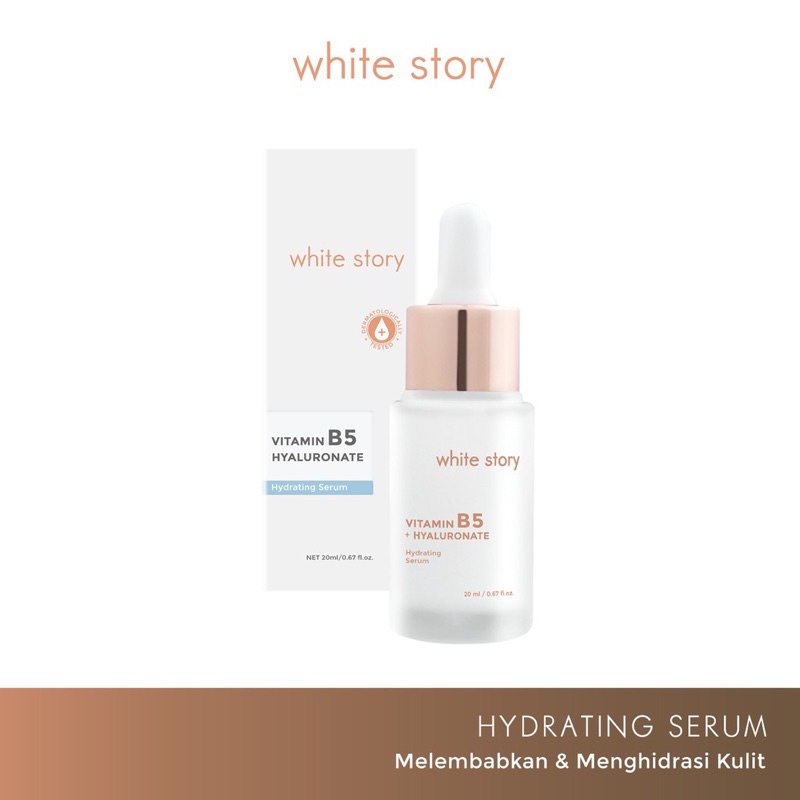 WHITE STORY Hydrating Serum Indonesia / Brightening Acne Advanced Soothing Exfoliating Peeling / Facial Wash Toner Essence Day Night Underarm Eye Cream Gel Clay Mask Masker Wajah Cleanser Cleansing Moisturizer Body Scrub Soap Face Care Oil / Paket Lengkap