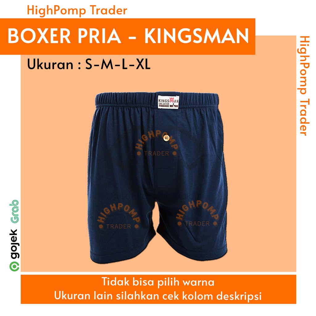 CELANA BOXER KINGSMAN 4XL 5XL - JUMBO / CELANA TIDUR /CELANA DALAM PRIA