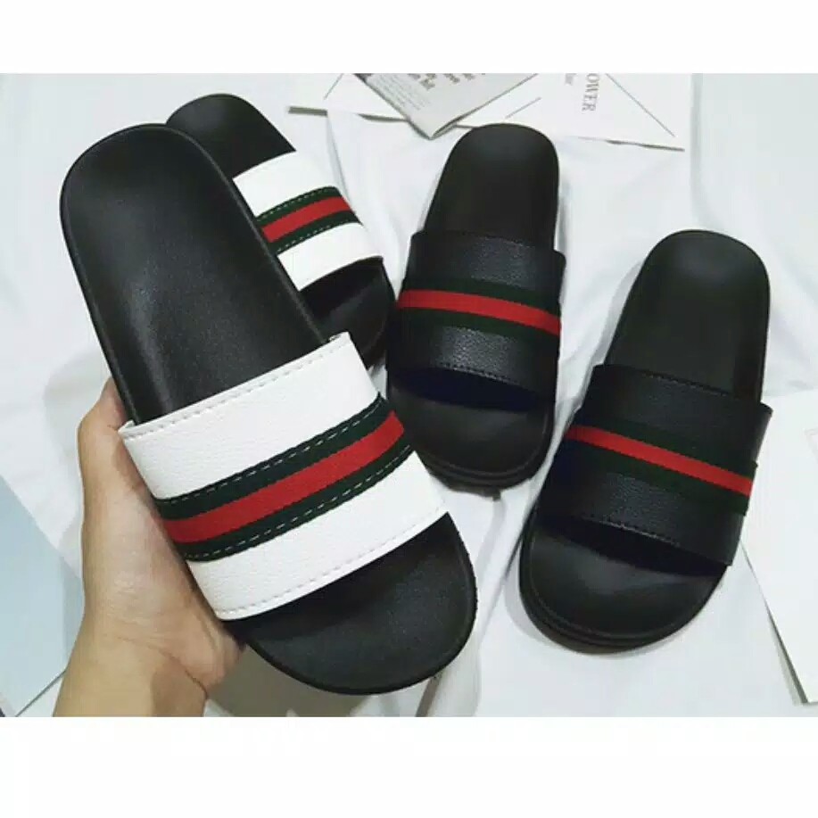Sendal / sandal slipper unisex garis GC