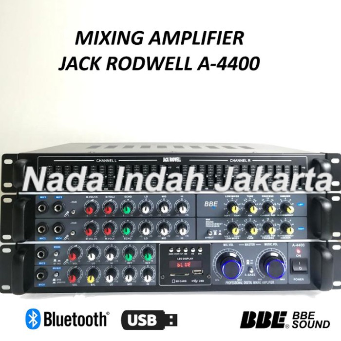 Amplifier JACK RODWELL A 4400 Ampli Karaoke A4400 with BBE Processor