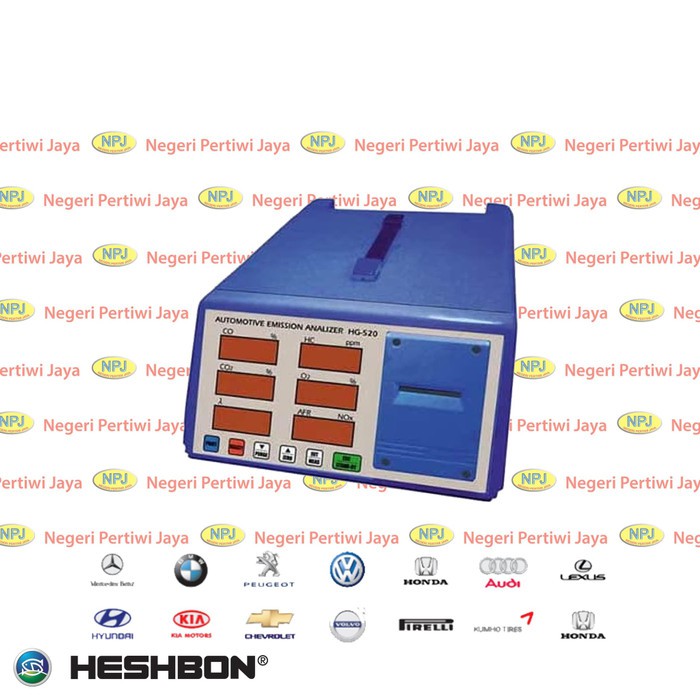Heshbon Exhaust Gas Analyzer HG-520 - Alat Uji Emisi Kendaraan