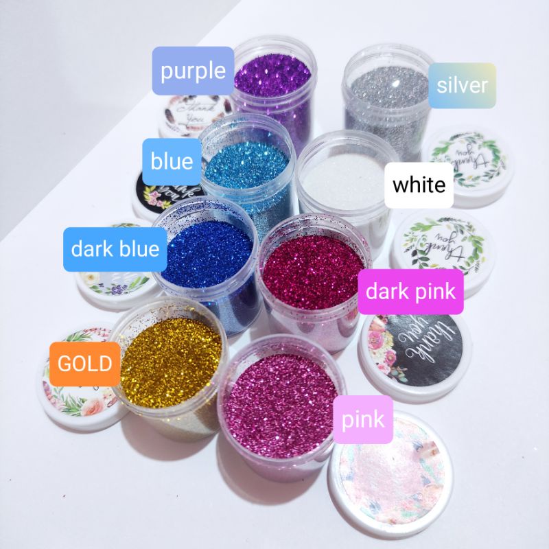 10 gram glitter bubuk / bahan kerajinan / glitter murah