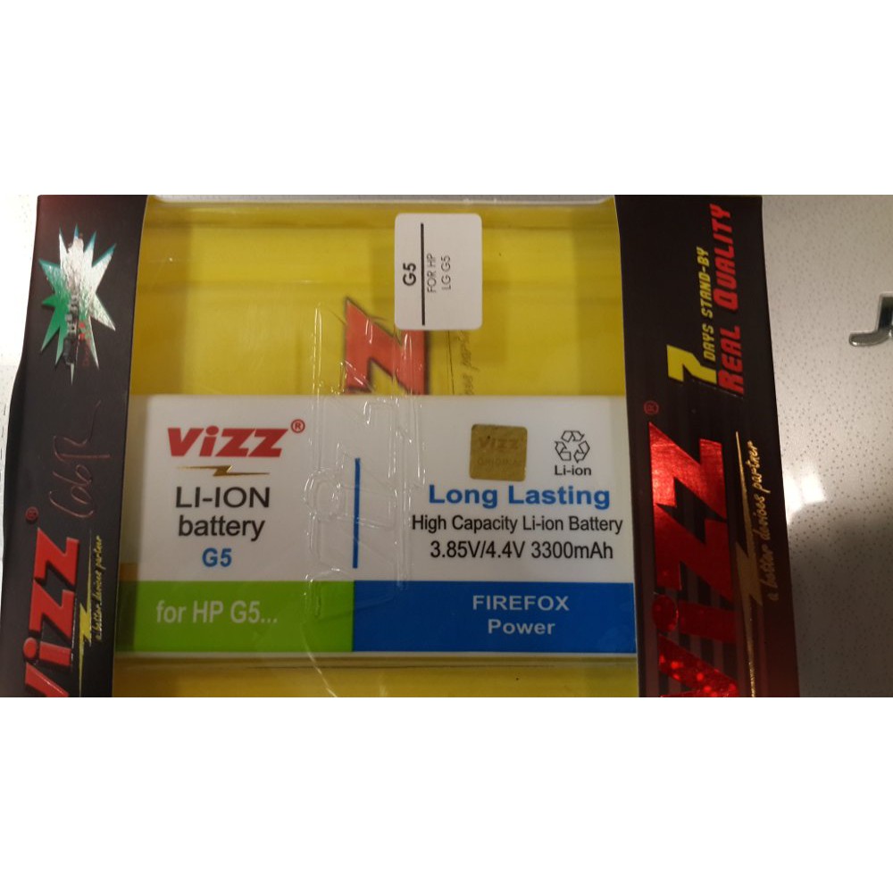 EXCLUSIVE  baterai batt batre battery double power vizz lg g5 bl42d1f bl-42d1f 3300 mah  BEST