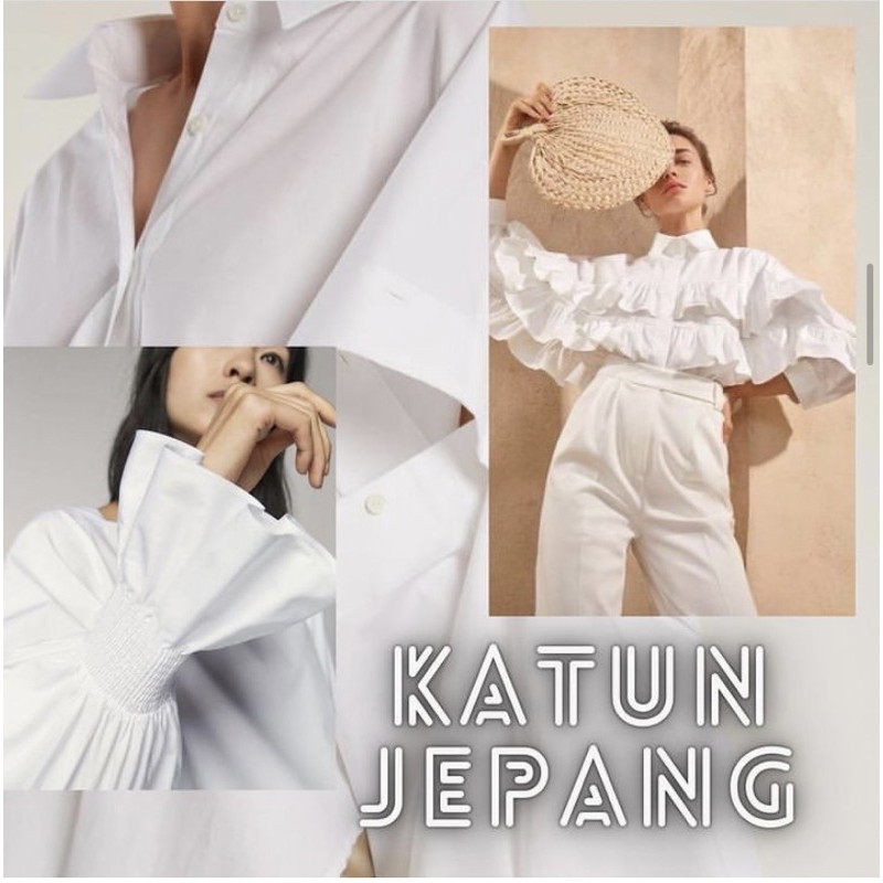 Katun Jepang twill minyak Polos READYSTOCK
