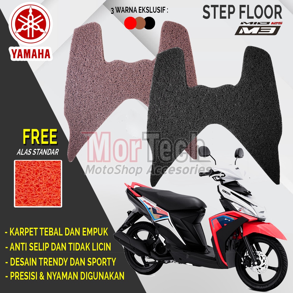 Karpet Serabut Mie Bihun Keset Alas Pijakan Kaki Dek Variasi Mio Bluecore - Mio M3 - Soul GT 125 - M
